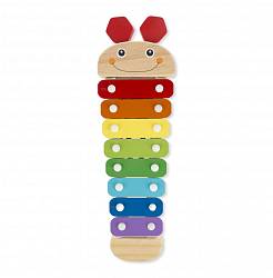 Деревянный ксилофон Гусеница с молоточками (Melissa & Doug, 8964_md) - миниатюра